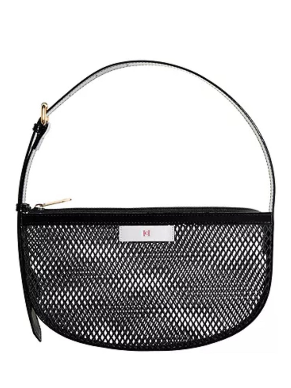 Authentic Carolina Herrera Black Mesh Shoulder Bag / mini bag / hand bag
